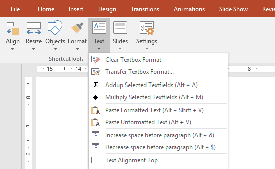 powerpoint keyboard shortcuts